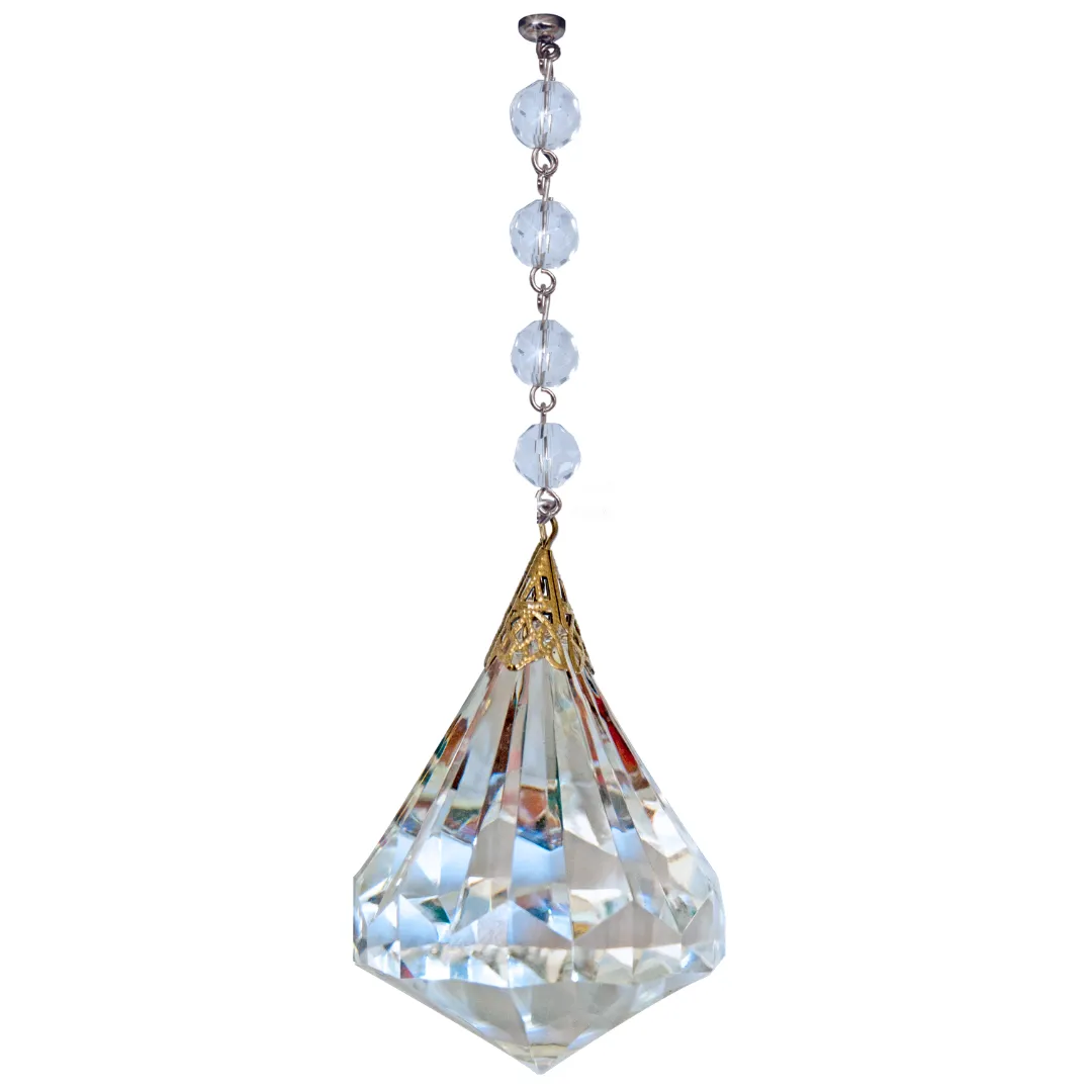 6" CLEAR ACRYLIC DIAMOND - Magnetic Chandelier Crystal TrimKit® (Box of 3)