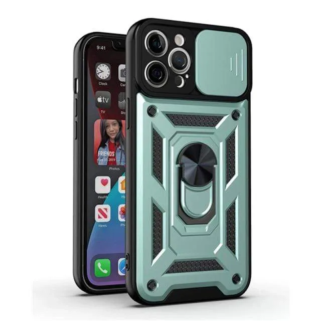Magnetic Shockproof Phone Case With Camera Cover