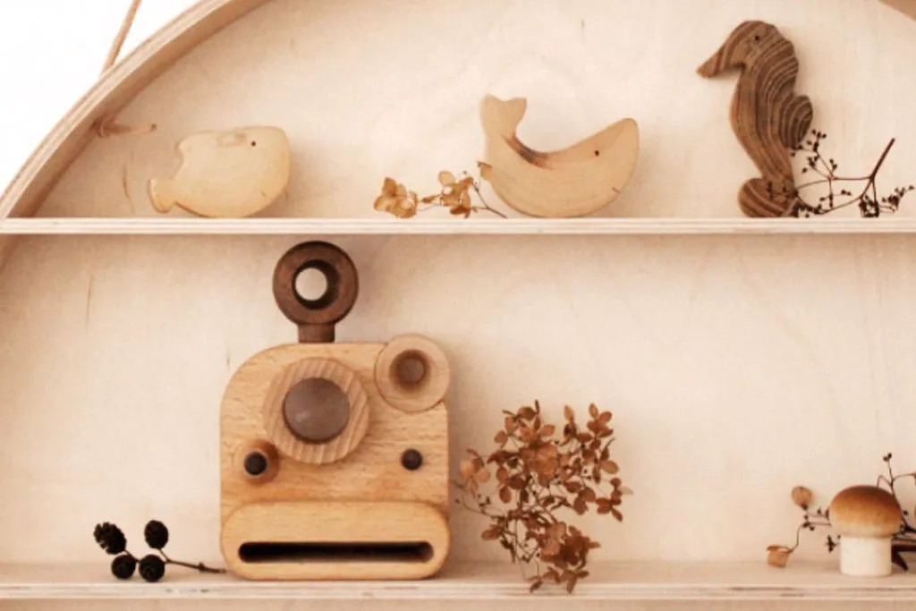 Polaroid Style Wooden Toy Camera