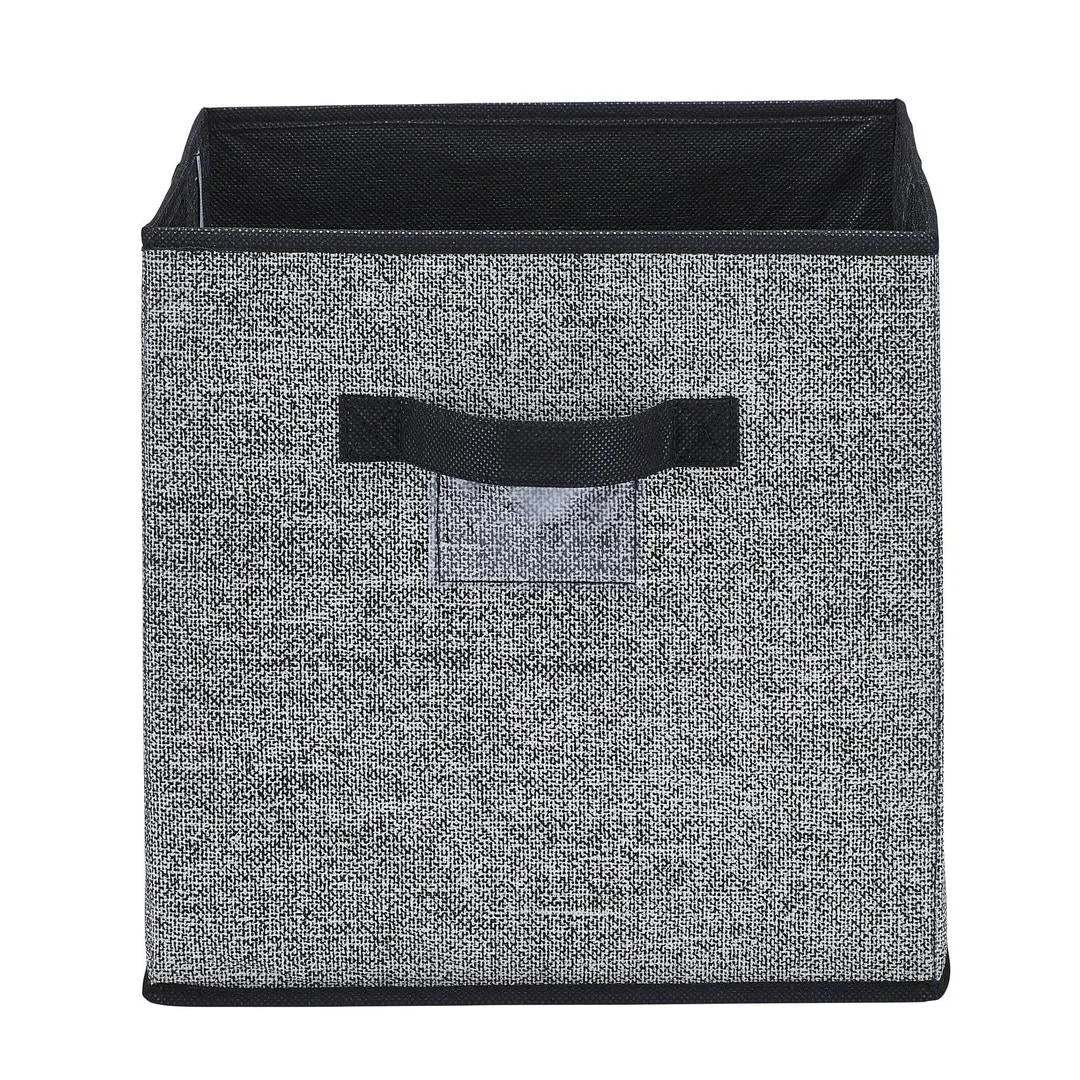 Simplify Collapsible Storage Cube, Black